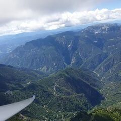 Flugwegposition um 09:49:51: Aufgenommen in der Nähe von Gemeinde Schwarzau im Gebirge, Österreich in 2197 Meter